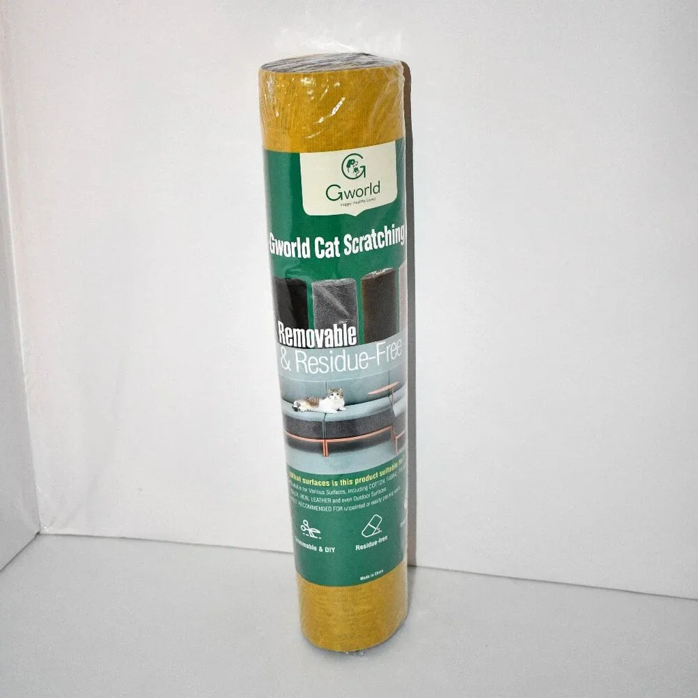 GWORLD Super Sticky Cat Scratch Furniture Protector, Self Adhesive Scratching Ma